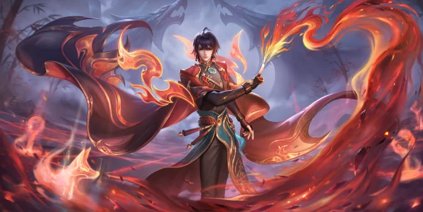 探秘王者荣耀弈星新皮肤'炽弈燎原'，火焰特效如何点燃峡谷视觉盛宴？
