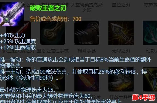 《王者荣耀》中破败之刃:装备背后的战斗哲学与英雄适配深度剖析 《王者荣耀》中破败之刃:装备背后的战斗哲学与英雄适配深度剖析